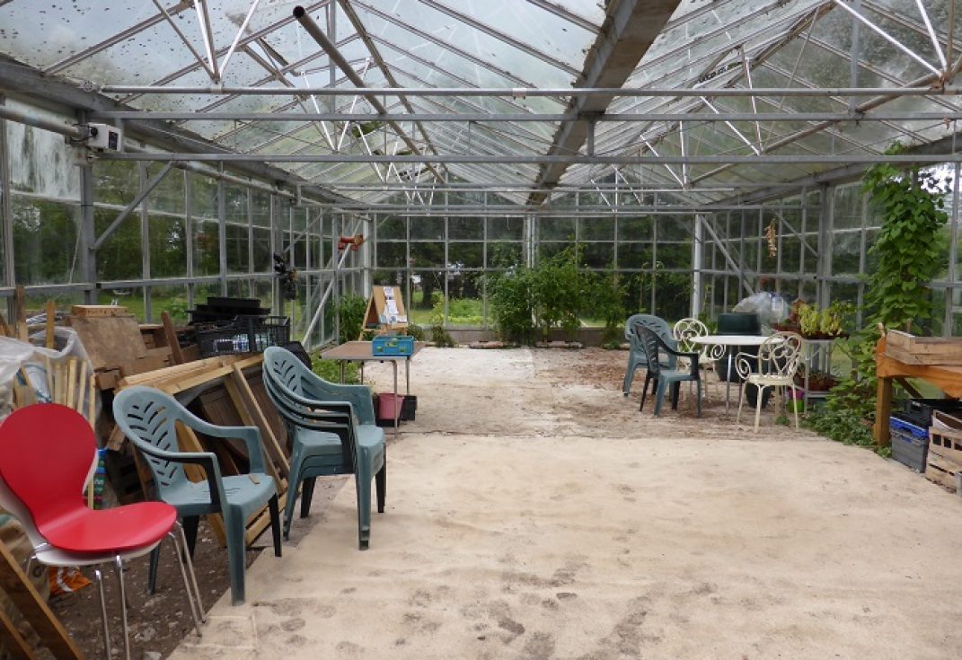 Large empty greenhouse