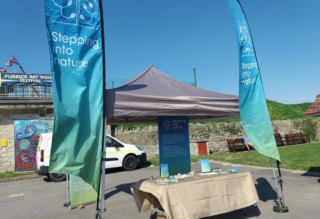 Stepping into Nature outdoors stall