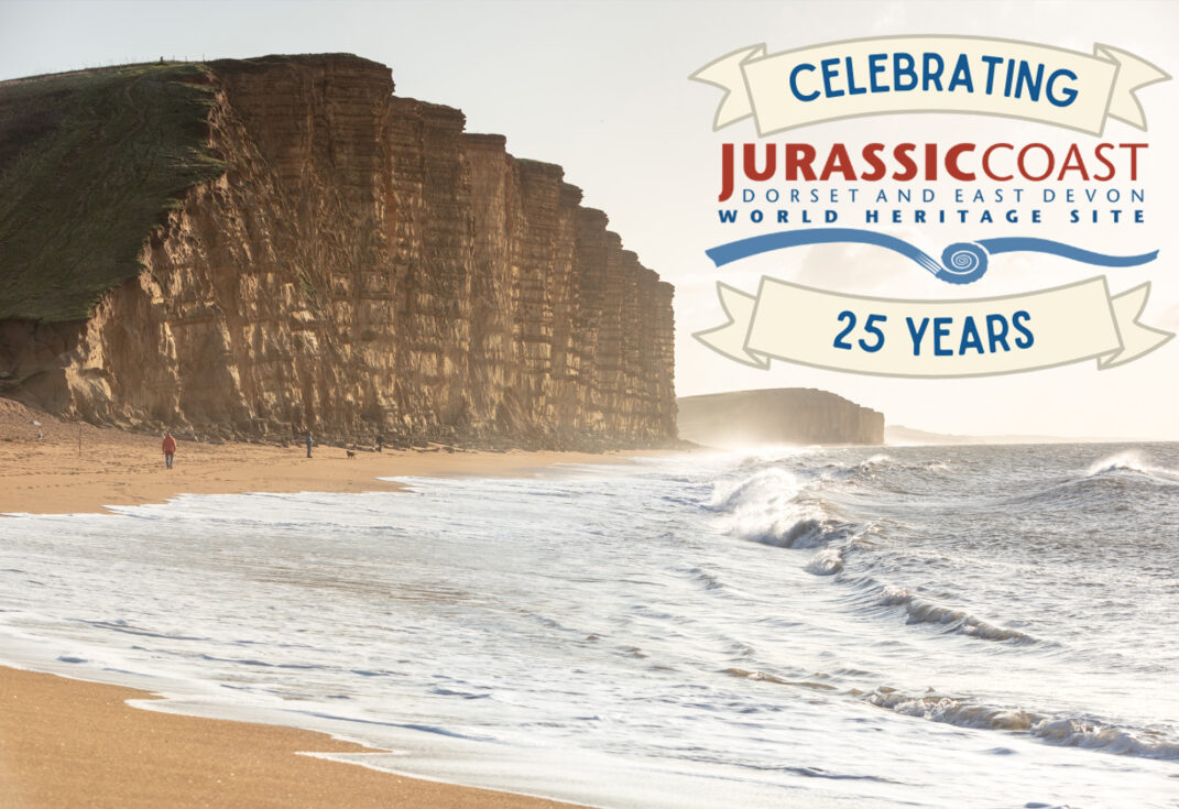 Celebrating 25 years of the Jurassic Coast UNESCO World Heritage Site along the Dorset and East Devon coastline