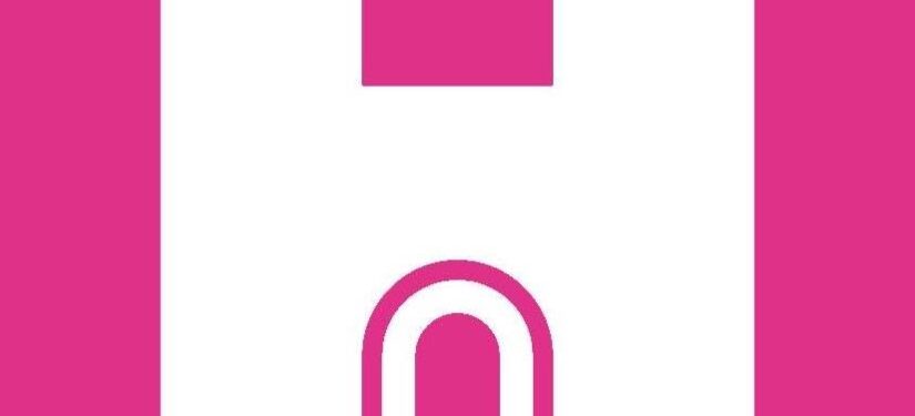 Heritage Open Days logo with a white castle arch on a pink background.